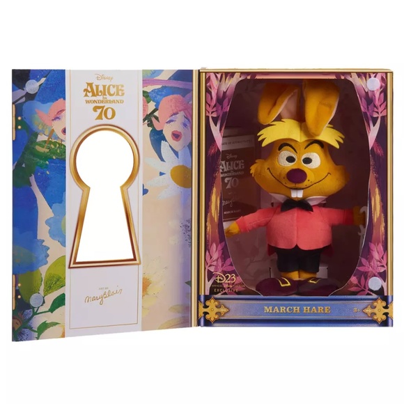 Disney D23 Exclusive March Hare Plush Alice in Wonderland by Mary Blair Gift - Picture 3 of 6